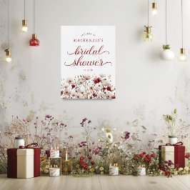 Póster Elegante Verano Flor Silvestre Bienvenida De La Du