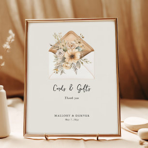Póster Elegante Vintage Watercolor Bodas y Regalos