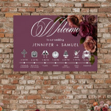 Elegante y Melancólico Orden de Eventos Suave de C