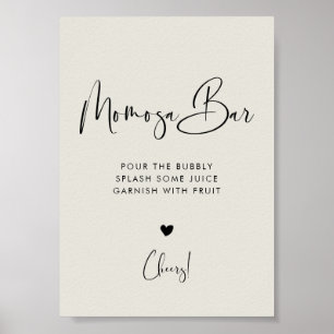 Póster Elegante y moderno signo de barra de mosa verde de