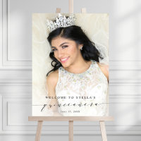 Elegante y sencillo Rótulo fotográfico de bienveni