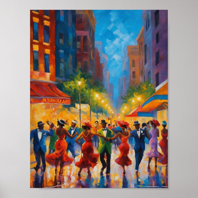 Póster Elegante y Sofisticado Arco Renacentista Harlem (Frente)