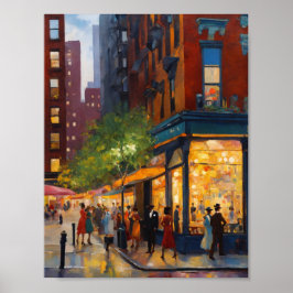 Póster Elegante y sofisticado Renacimiento de Harlem