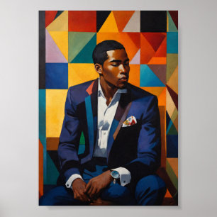 Póster Elegante y sofisticado Renacimiento de Harlem