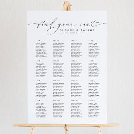 Póster Elegantes 16 Mesas Encuentran Su Asiento