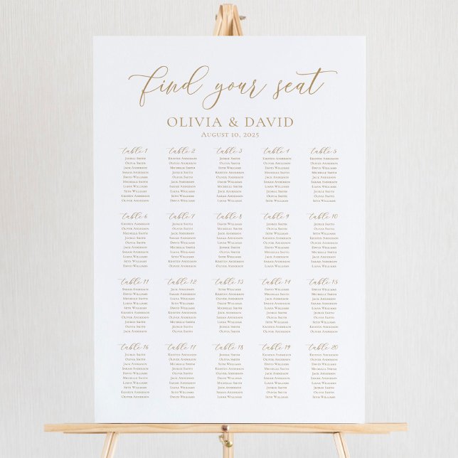 Póster Elegantes 20 Mesas Encuentran Su Asiento (Subido por el creador)