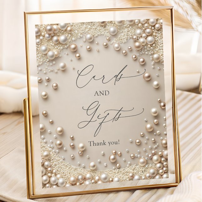 Póster Elegantes perlas pasteles y tarjetas de diamantes  (Subido por el creador)