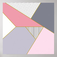 Elegantes rayas geométricas polka puntos pastel