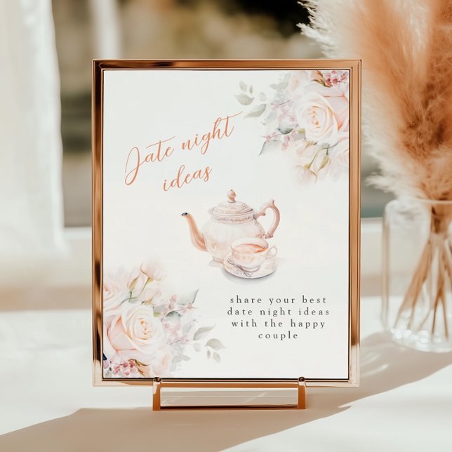 Póster Elegantes Rosas Bridal Shower Date Ideas Nocturnas (Subido por el creador)