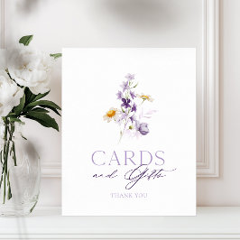 Póster Elegantes tarjetas florales y Rótulo de regalos