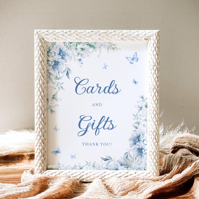 Póster Elegantes tarjetas y regalos de Chinoiserie azul b (Subido por el creador)