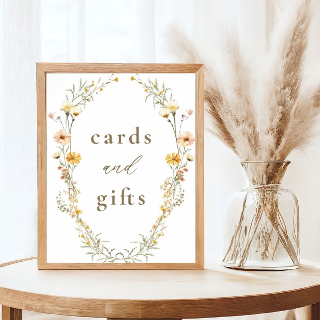 Póster Elegantes tarjetas y regalos de flores silvestres  (Subido por el creador)
