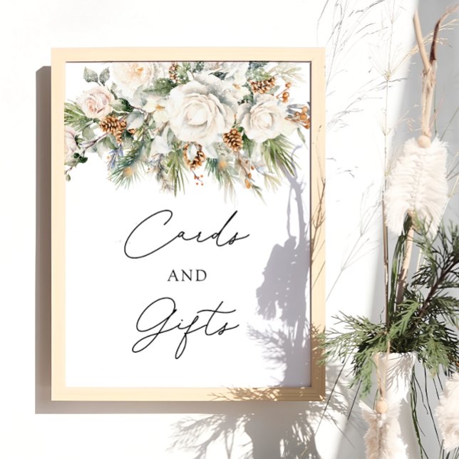 Póster Elegantes tarjetas y regalos florales de invierno (Subido por el creador)