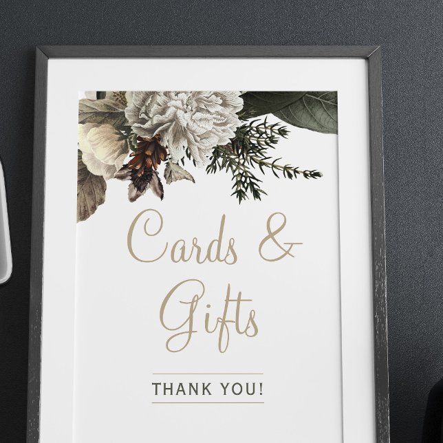 Póster Elegantes tarjetas y regalos floridos signos de bo (Subido por el creador)