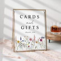 Elegantes tarjetas y regalos para prados de flores