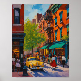 Póster Elegantes y sofisticadas tiendas Harlem Renaissanc