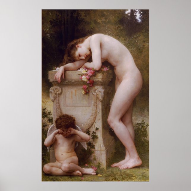 Póster Elegía de Bouguereau (Douleur d'amour) (1899) (Frente)