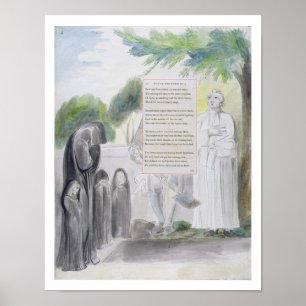 Póster "Elegía escrita en un cementerio del país", dise