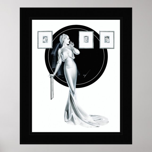 Póster Elegir a su hombre por George Petty (Frente)