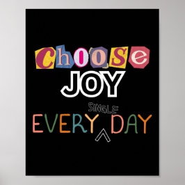 Póster Elegir alegría cada día