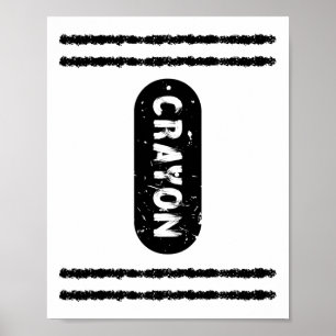 Póster Elegir cualquier color Crayon Box Halloween Costum