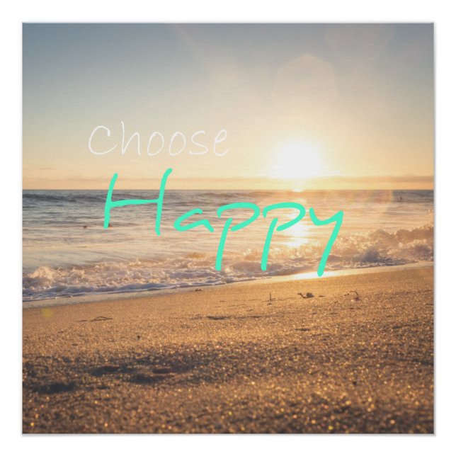 poster "Elegir feliz" (Anverso)