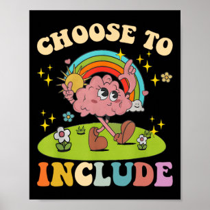 Póster Elegir Incluir Ap De Maestra De Autismo De Neurodi