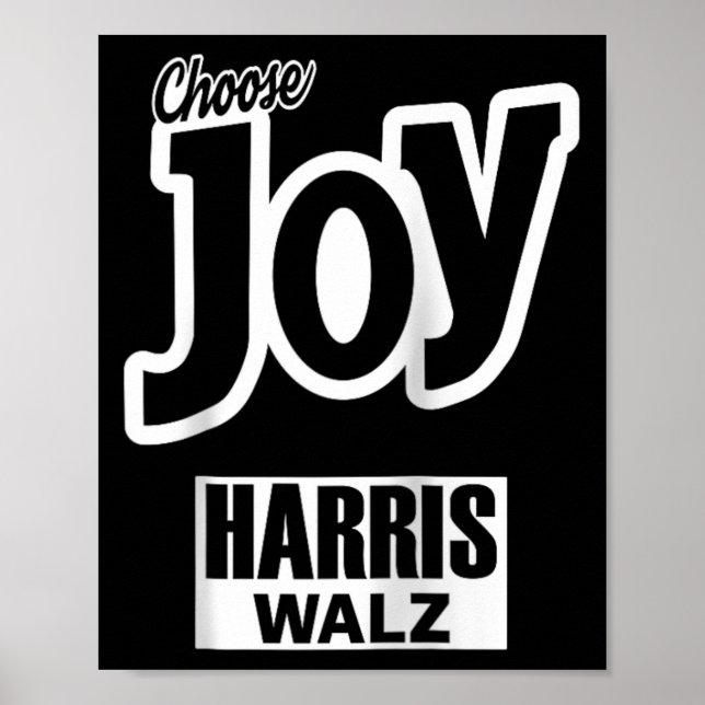 Póster Elegir la Gala de Joy Kamala Harris Tim Walz (Frente)