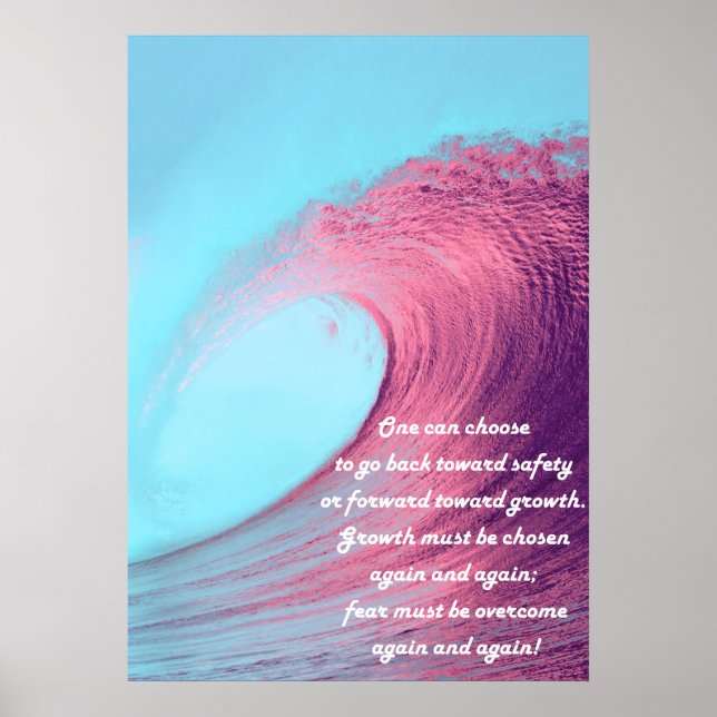 Póster Elegir oferta motivadora de crecimiento (Frente)