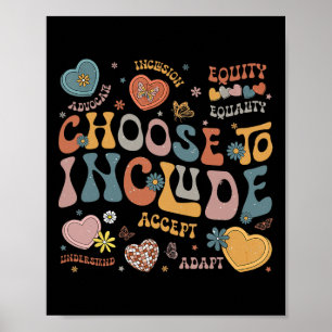 Póster Elegir Para Incluir Problemas De Inclusión Awaren 