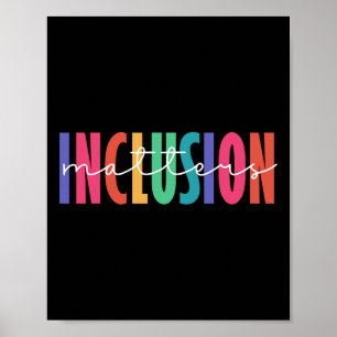 Póster Elegir Para Incluir Problemas De Inclusión Awaren