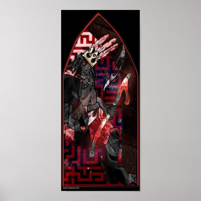 Póster Elegua en la puerta (Frente)