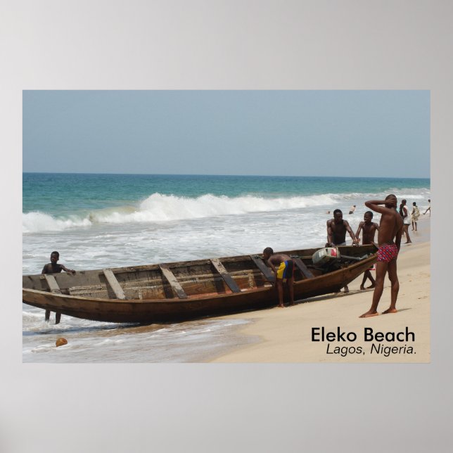 Póster Eleko Beach, Lagos, Nigeria. (Frente)