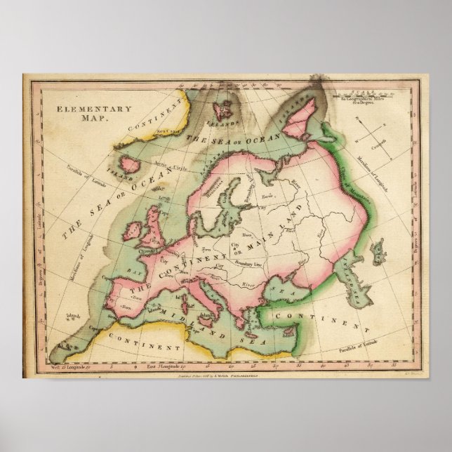 Póster Elementary Map (Frente)