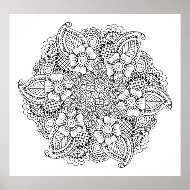 Póster Elemento de redondeo inspirado 2 (Frente)