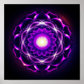 Póster Elemento de reflexión : La Sahasrara / la Chakra d