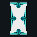 Póster Elementos Art Deco en verde verde azulado<br><div class="desc">Un estilo Art Deco clásico creado en verde verde azulado. El estilo art decó se popularizó durante los años 20 y 30.</div>
