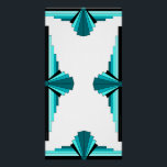 Póster Elementos Art Deco en verde verde azulado<br><div class="desc">Un estilo Art Deco clásico creado en verde verde azulado. El estilo art decó se popularizó durante los años 20 y 30.</div>