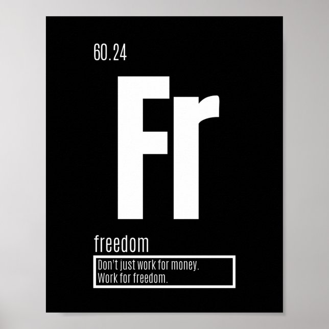 Póster Elementos fundamentales del éxito - Libertad (Frente)