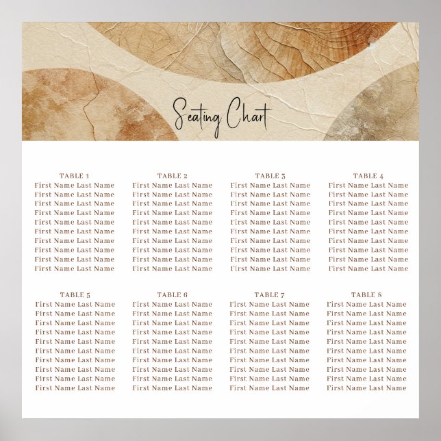 Póster Elementos Naturales Neutrales Aéreos Bohemian Boho (Frente)