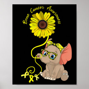 Póster Elephant Brain Aneurysm Awareness Burgunbon