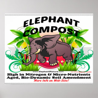 Póster Elephant Compost Poster