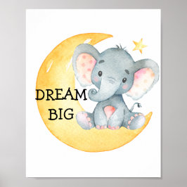Póster Elephant Cute Quote Nursera Imprimir Poster de beb