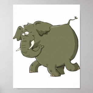 Póster Elephant Gray Animal personalizado