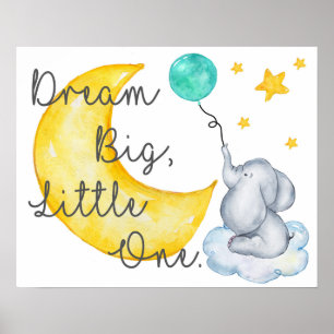 Póster Elephant Nursery Poster