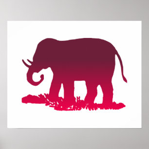 Póster Elephant Shape