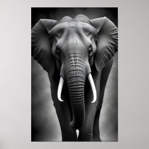 Póster Elephant Wildlife Majestic Nature Life Wallpaper