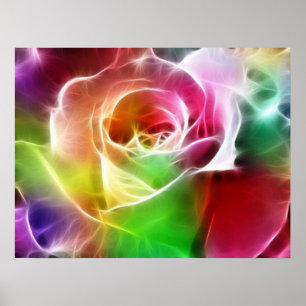 Póster Eletric Rose