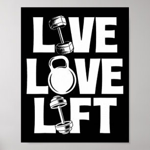 Póster Elevador de amor en vivo - Bodybui de elevación de
