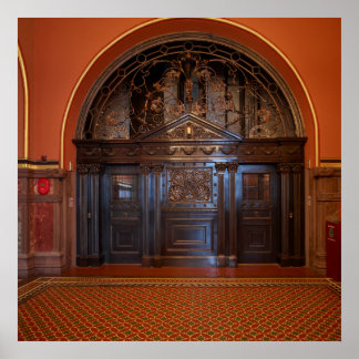 Póster Elevador de época